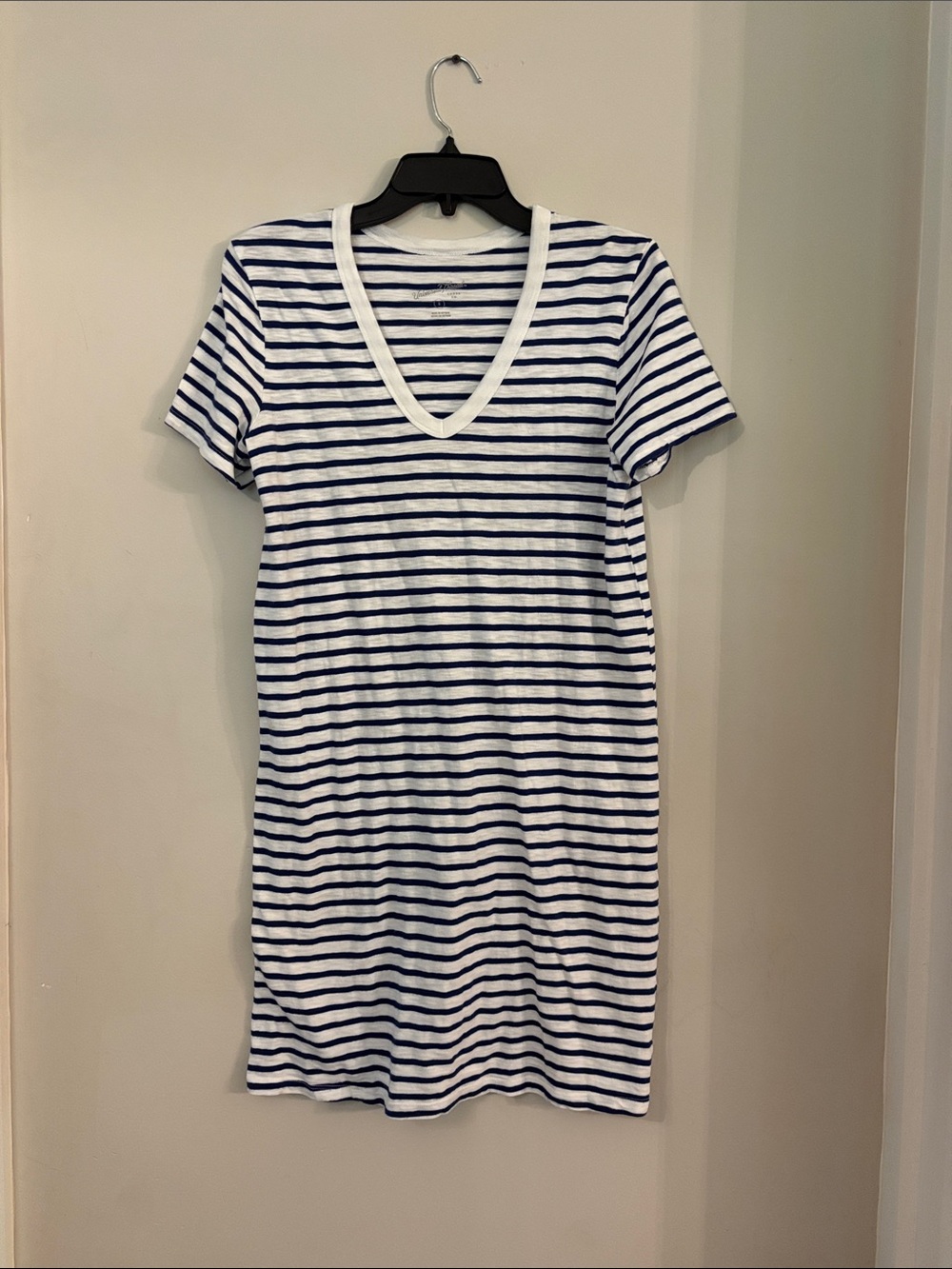 Universal Thread Navy and White Striped Tee dress